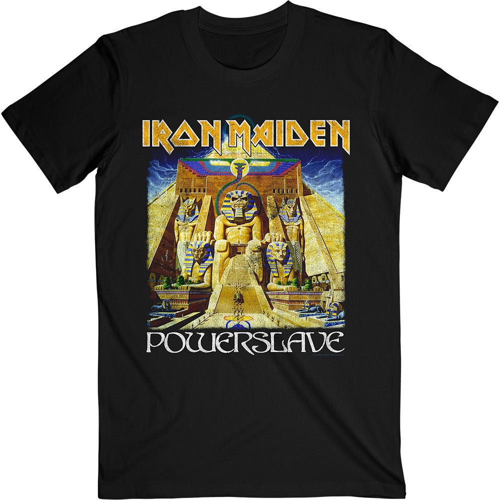 Vintage 1984 Iron Maiden Powerslave Poster Egyptian King Tut Original