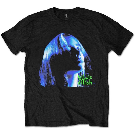 billie eilish t shirt blue