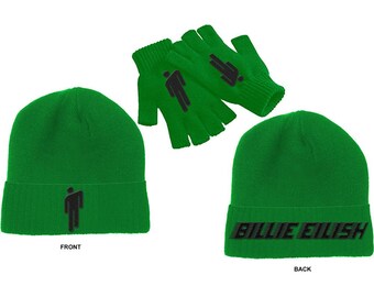 Billie Eilish Unisex Beanie Hat \u0026 Glove 