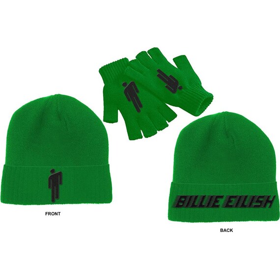 Billie Eilish Unisex Beanie Hat \u0026 Glove 