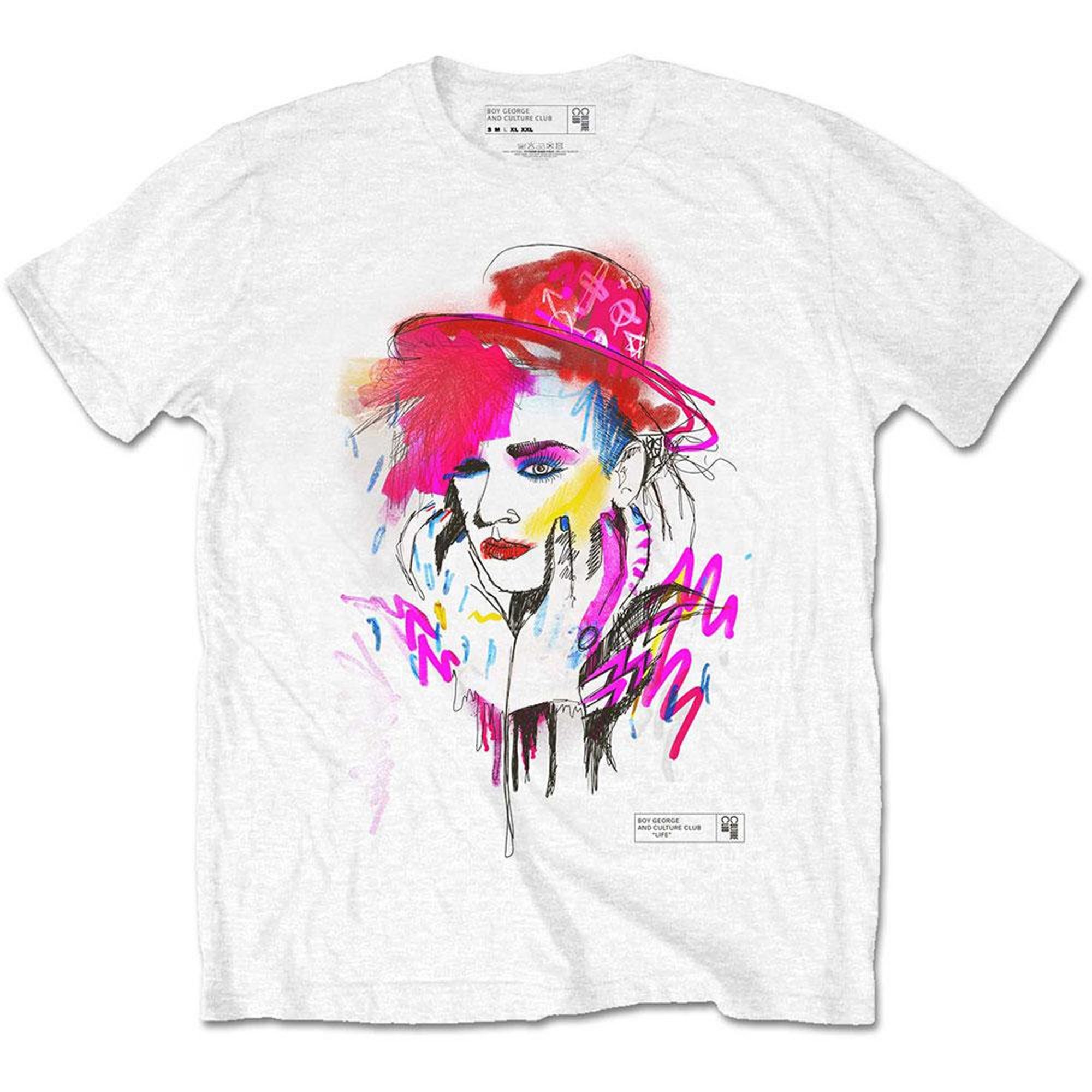 Discover Boy George & Culture Club Unisex T-Shirt: Drawn Portrait