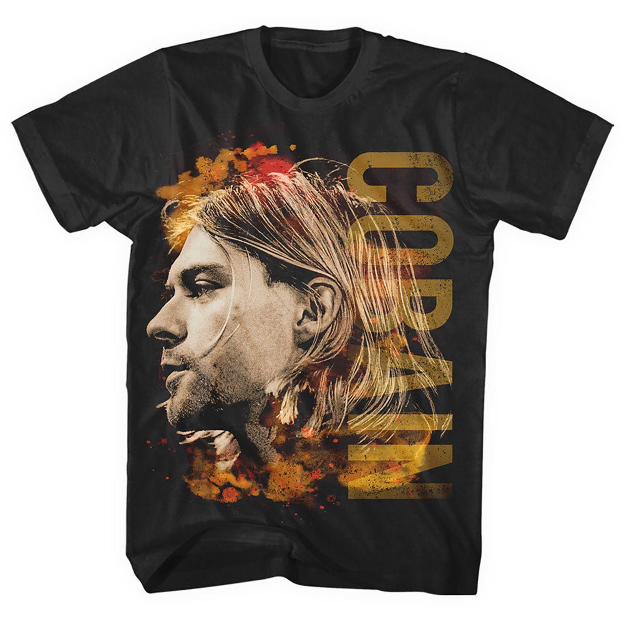 Kurt Cobain Unisex Tee: Coloured Side View