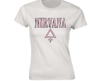 Nirvana dames t shirt - Etsy Nederland
