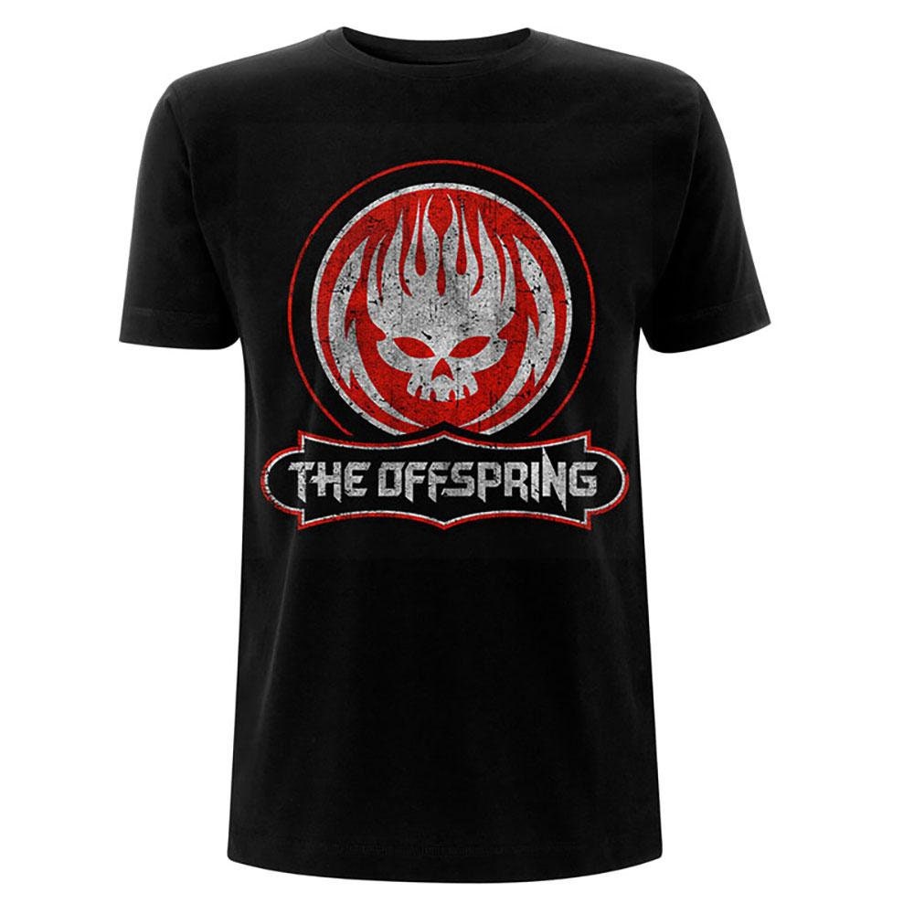 The Offspring Unisex Tee: Distressed Skull