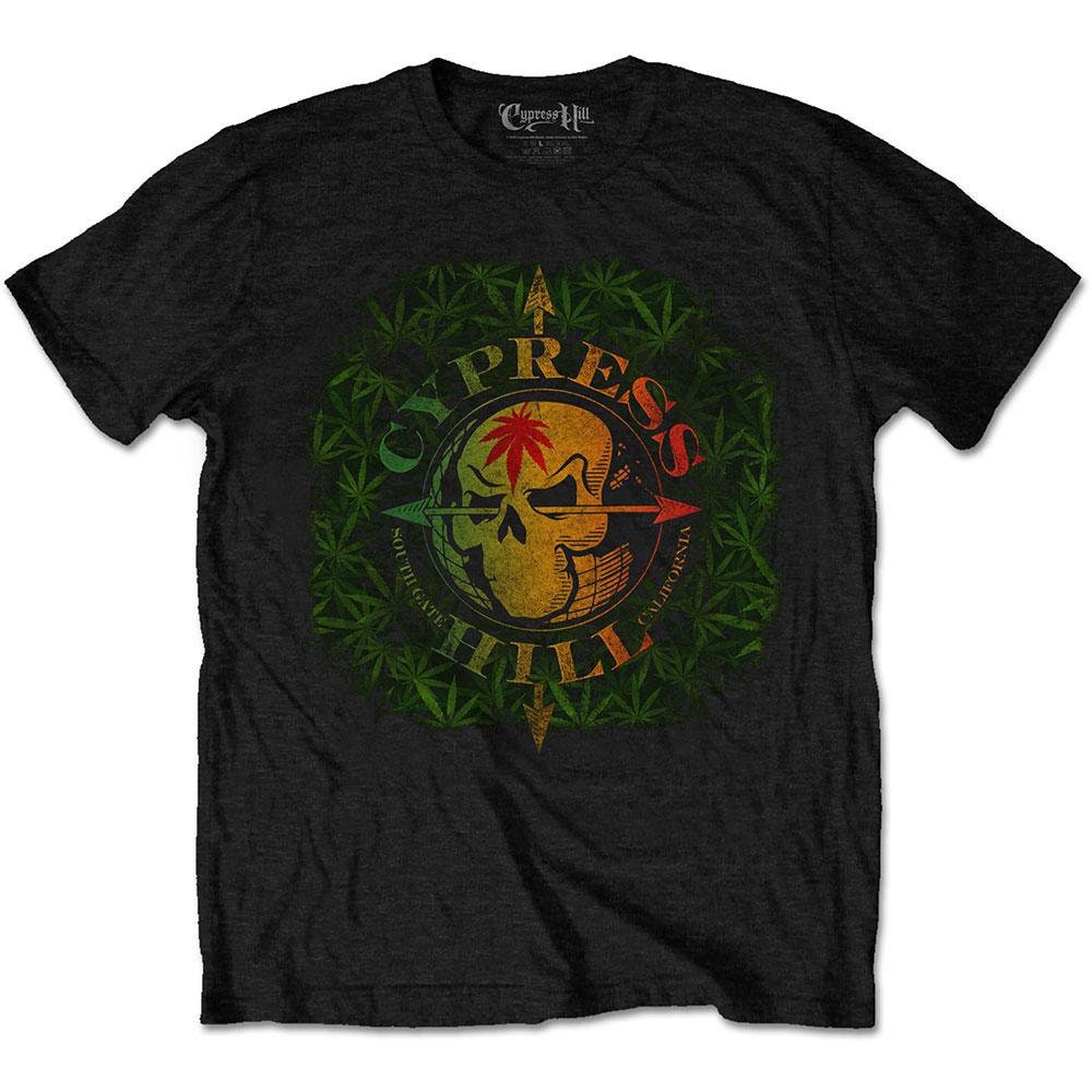 Discover Cypress Hill Unisex Tee: South Gate Logo & Leaves
