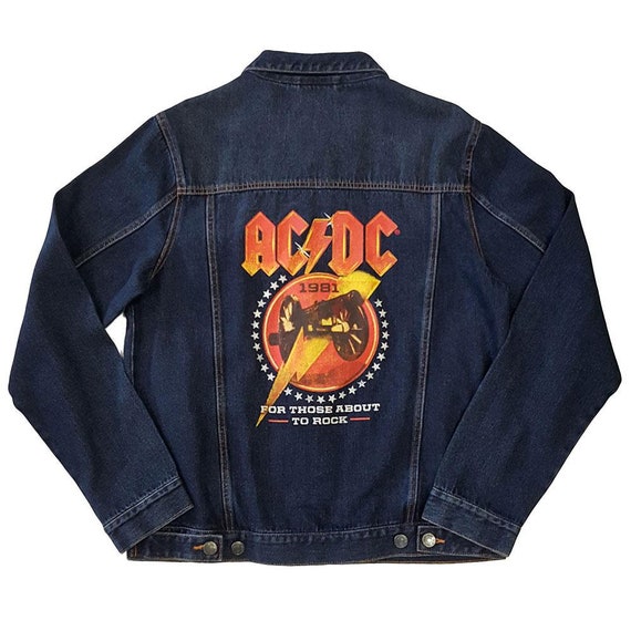 AC/DC Unisex Denim Jacket: About to 