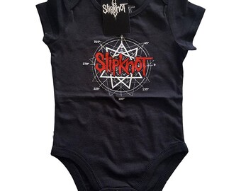 Bravado Slipknot-Scribble Romper Onesie-18mths Black