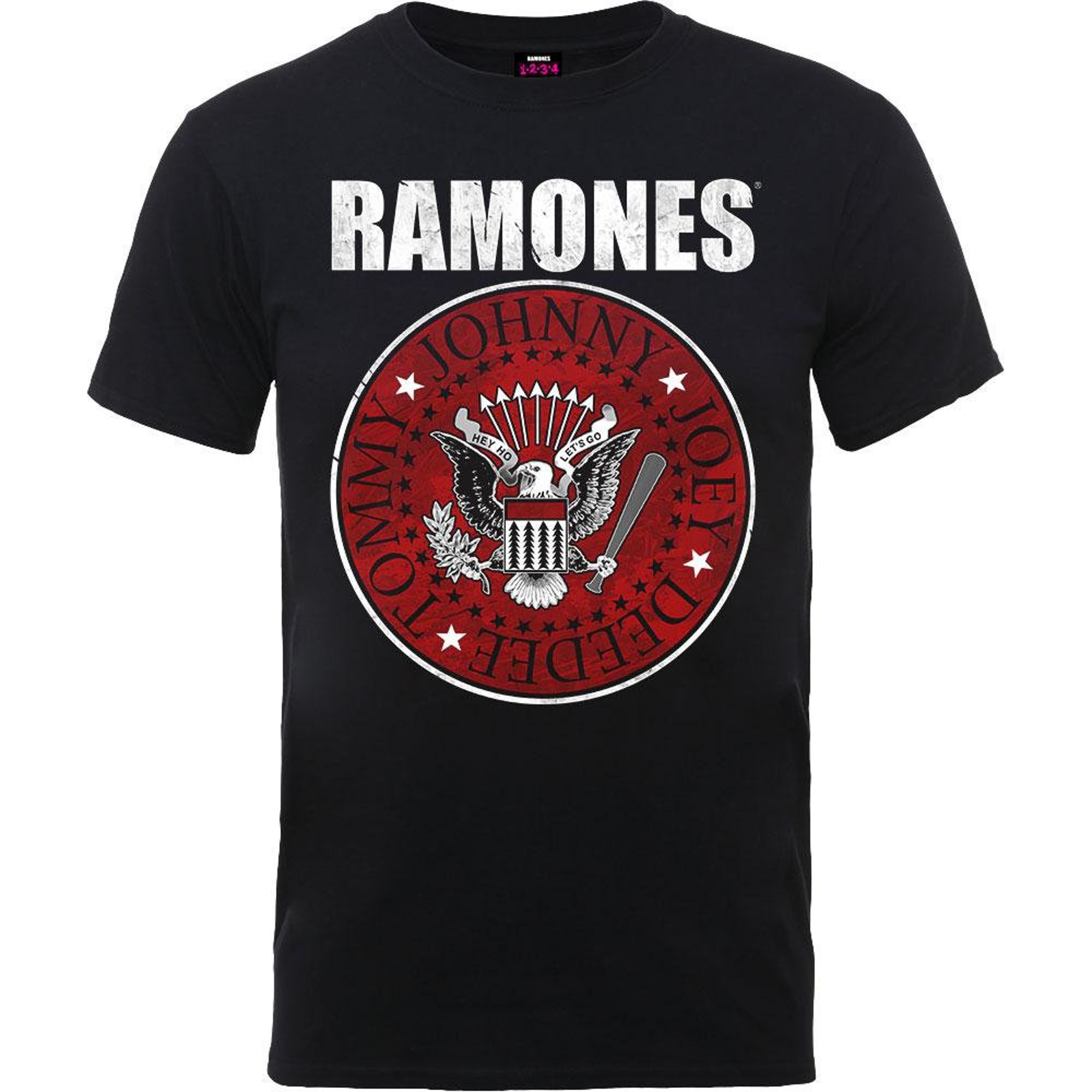 Discover Ramones Unisex Tee: Red Fill Seal