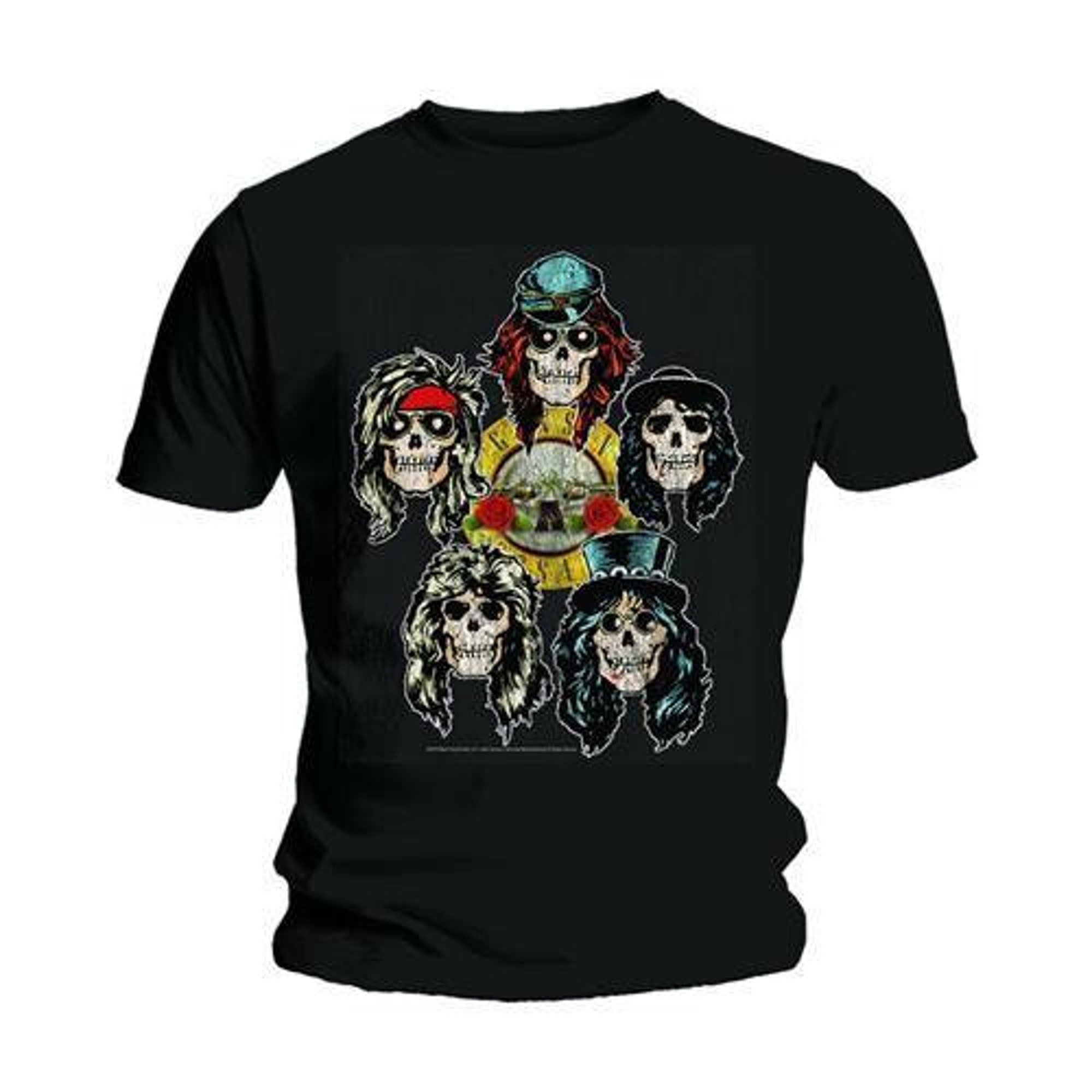 Discover Maglietta T-Shirt Guns N' Roses Hard Rock Per Uomo Donna Bambini