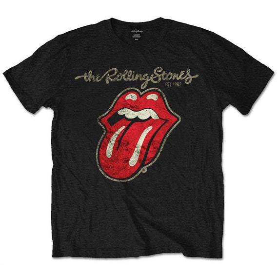 The Rolling Stones Kids Tee: Plastered Tongue - Etsy