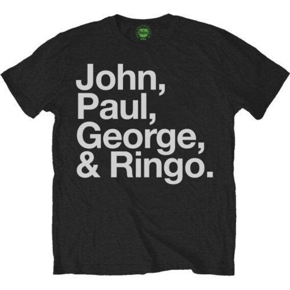 The Beatles Unisex Tee: John Paul George & Ringo | Etsy UK