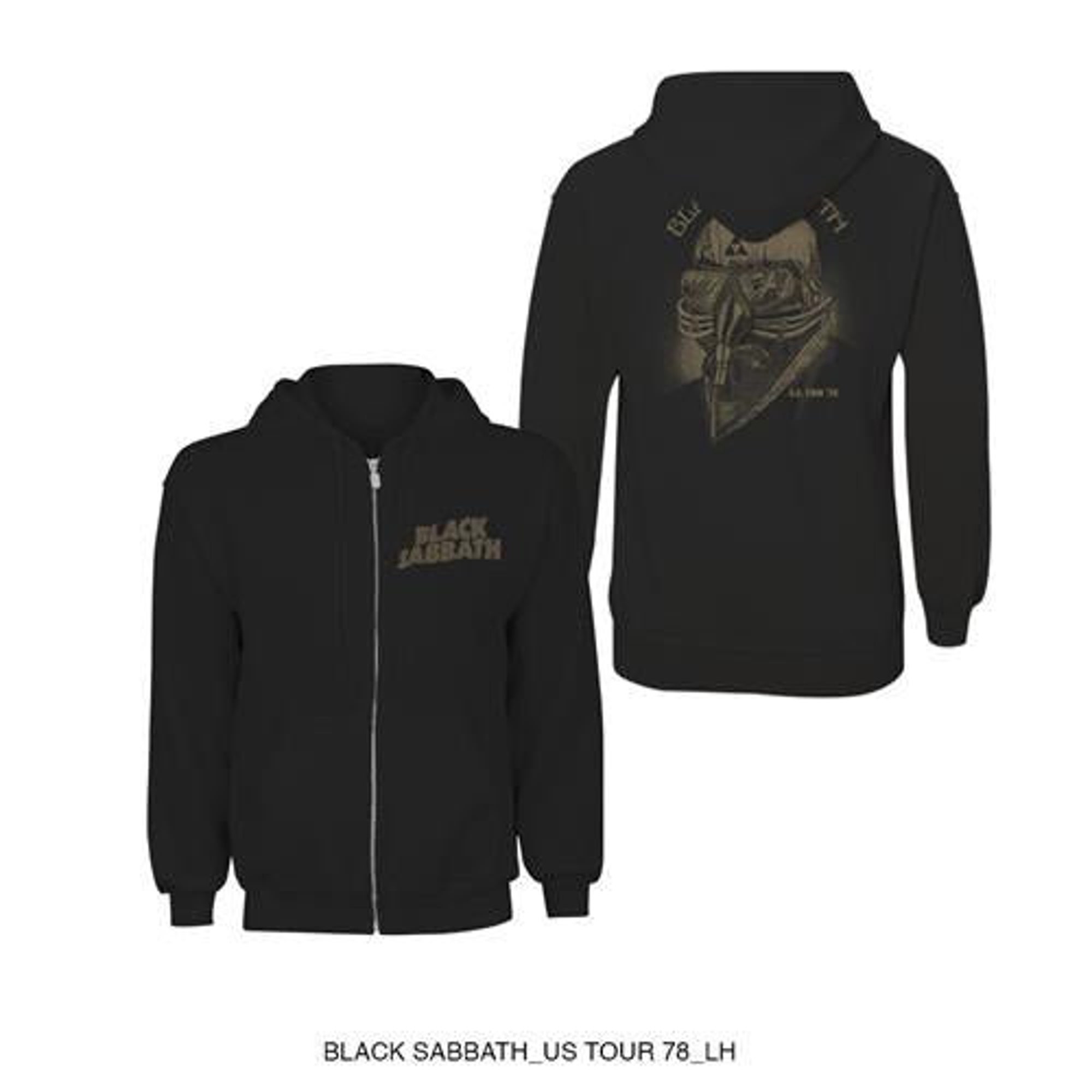 Sabbath Unisex Zipped Hoodie: Tour 1978