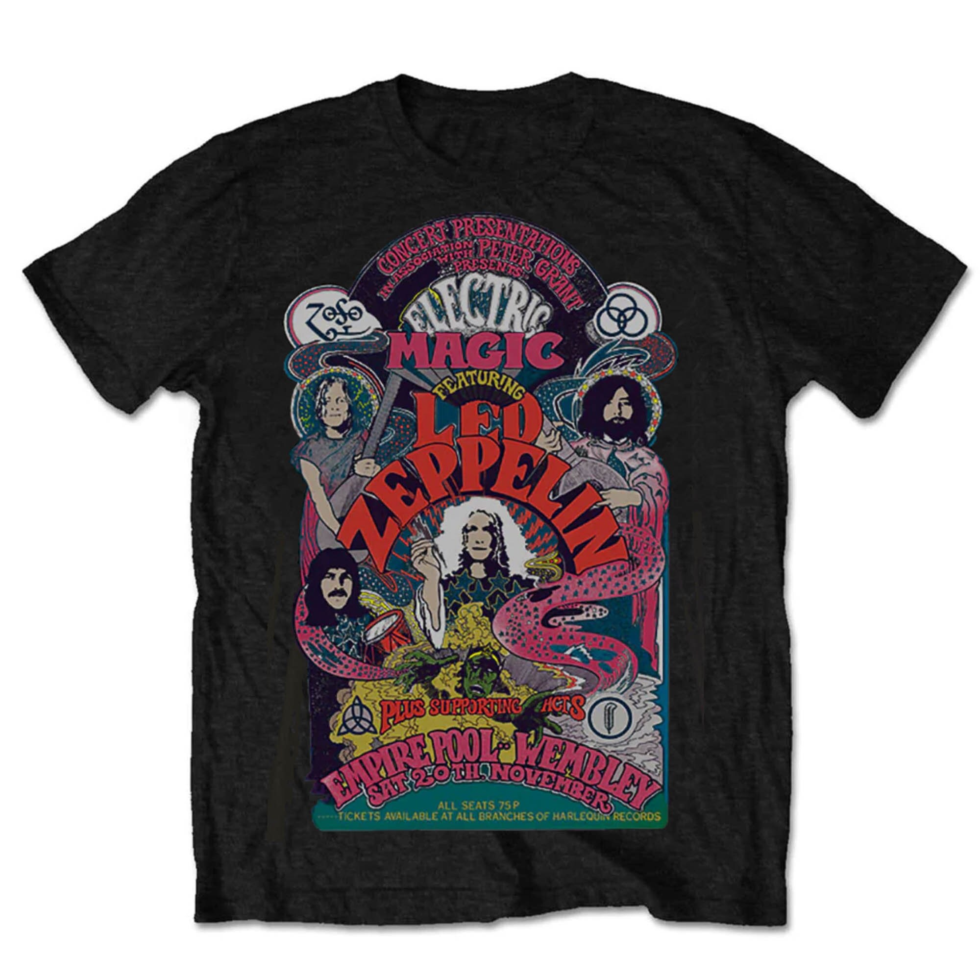 Led Zeppelin Unisex Tee: Full Colour Electric Magic - Etsy UK