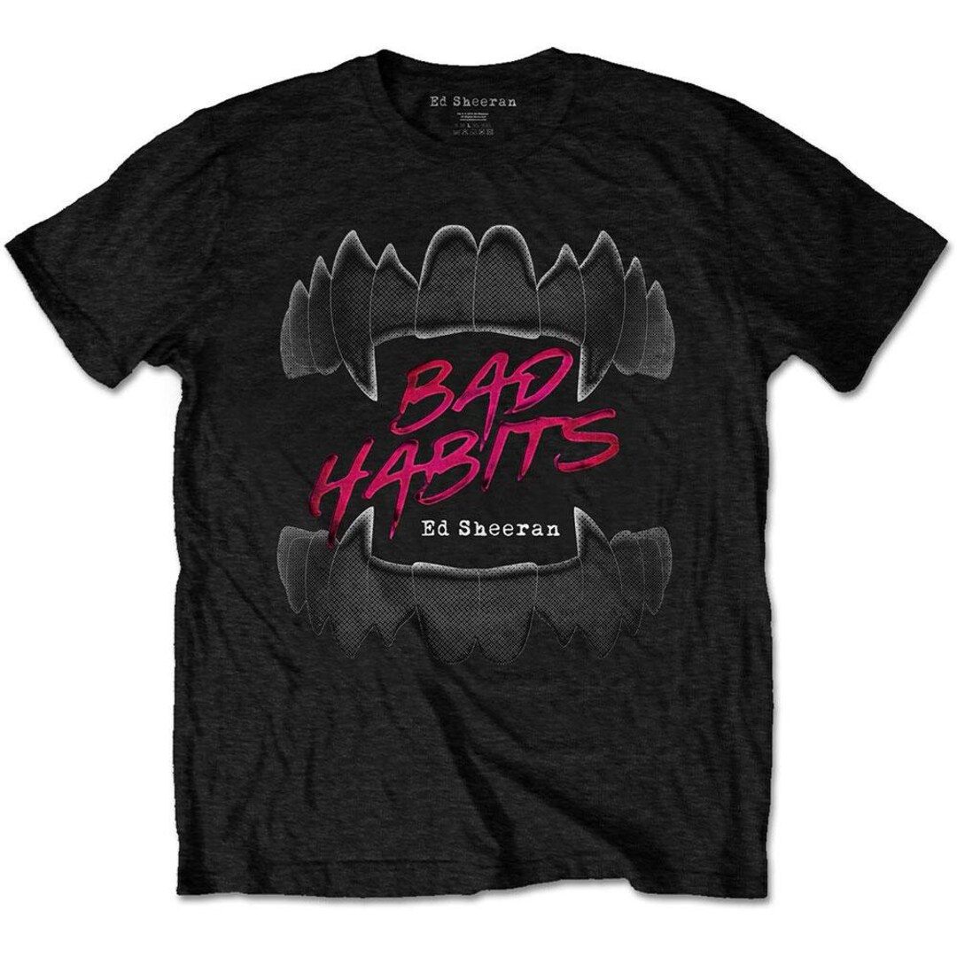 ed sheeran bad habits t shirt