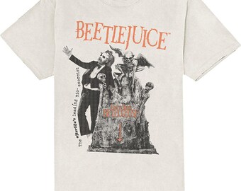 Warner Bros Unisex T-Shirt: Here Lies Beetlejuice