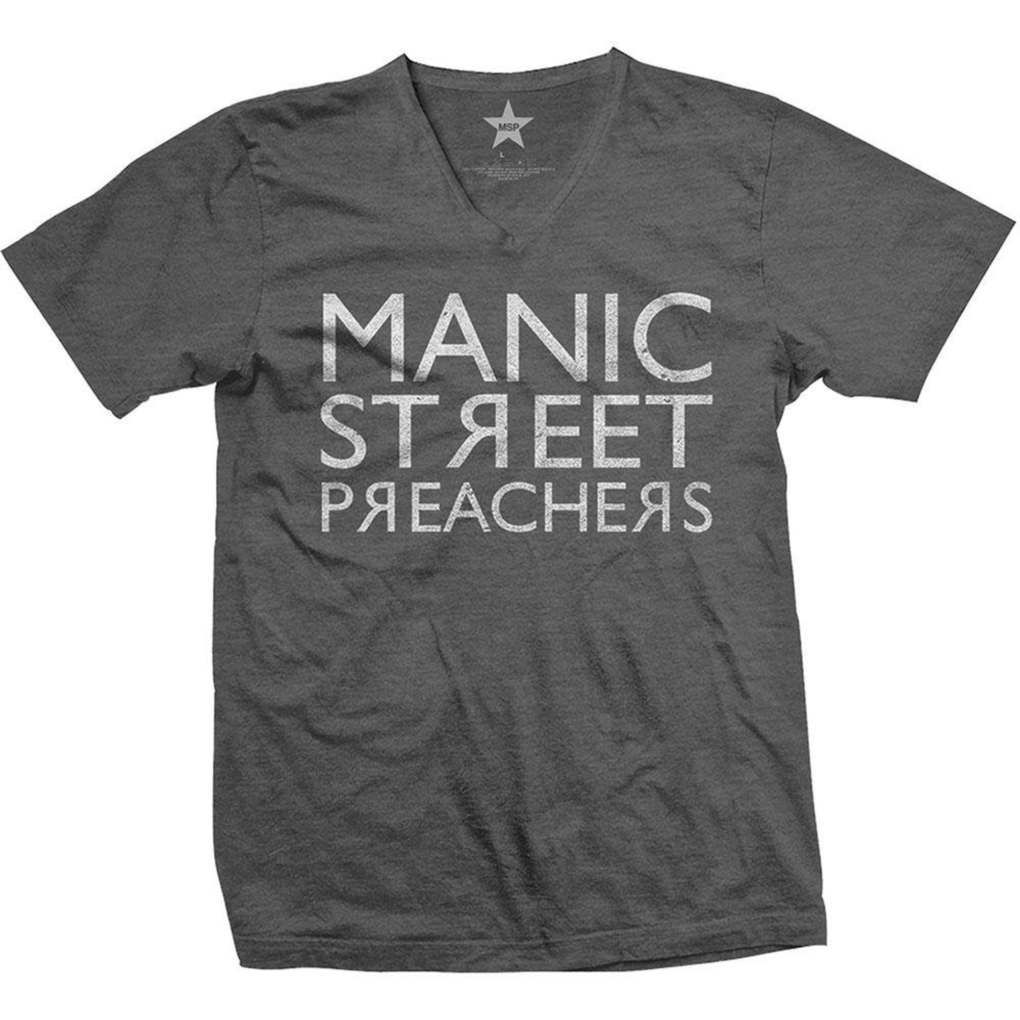 Manic Street Preachers Unisex Tee: Reversed Logo
