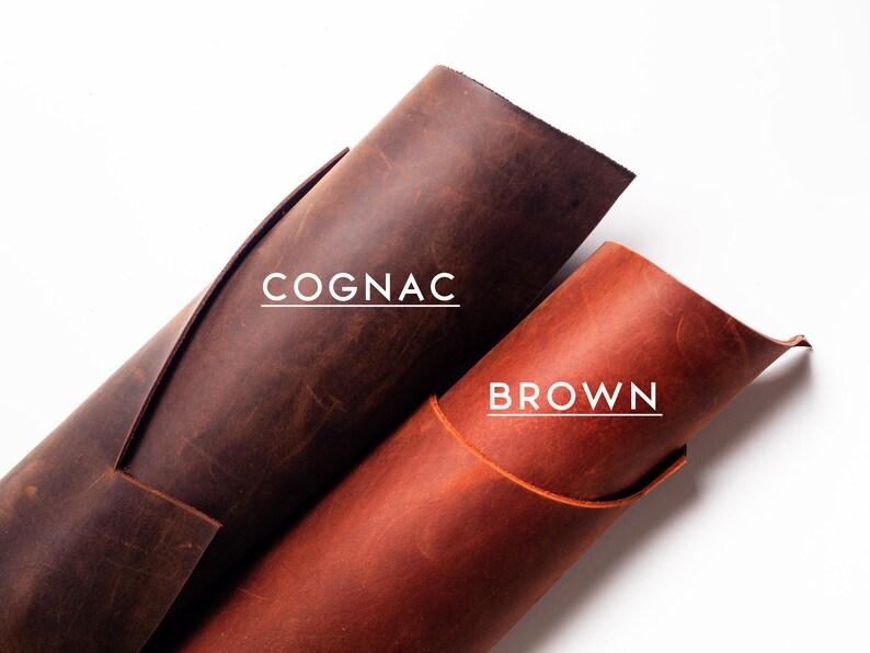 Personalized Desk pad made from Italian crazy horse leather