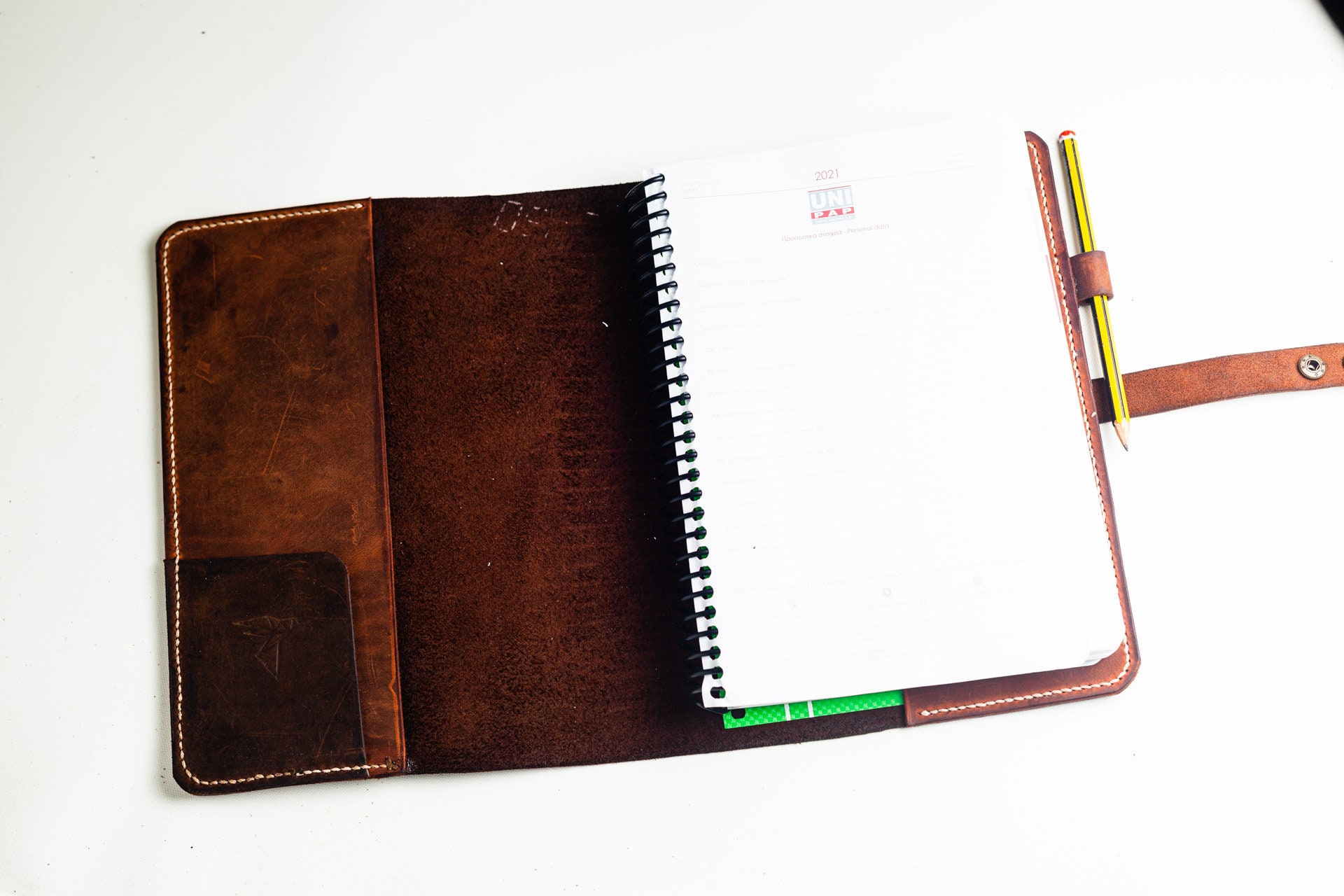Leather Journal Cover Pattern: A5 Size, Video Tutorial (PDF Download ...