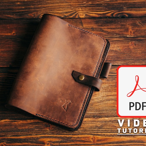 Template Leather Notebook Leather Notebook A5 Pattern PDF - Etsy