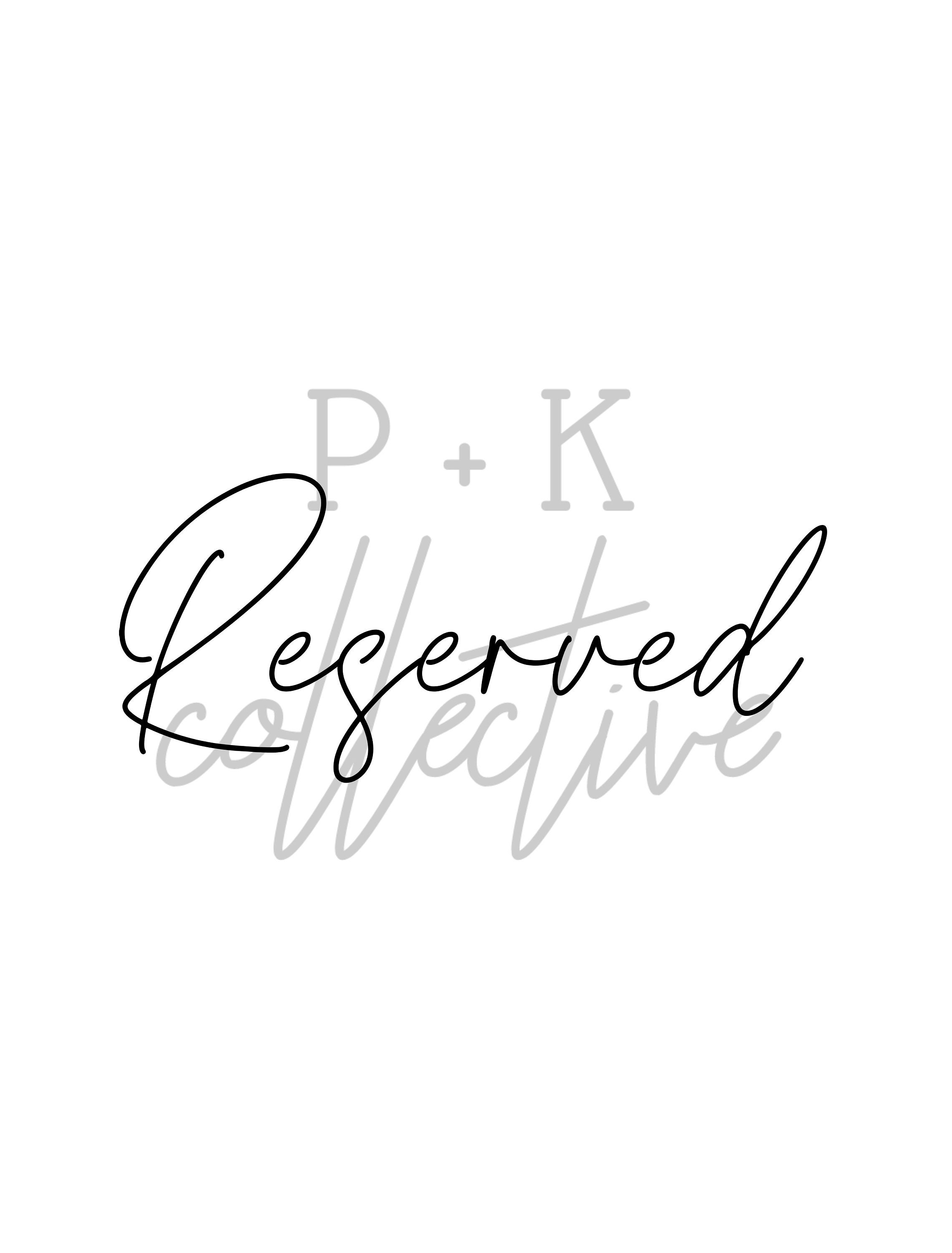 Printable Wedding Sign Reserved Reserved Wedding Sign | Etsy