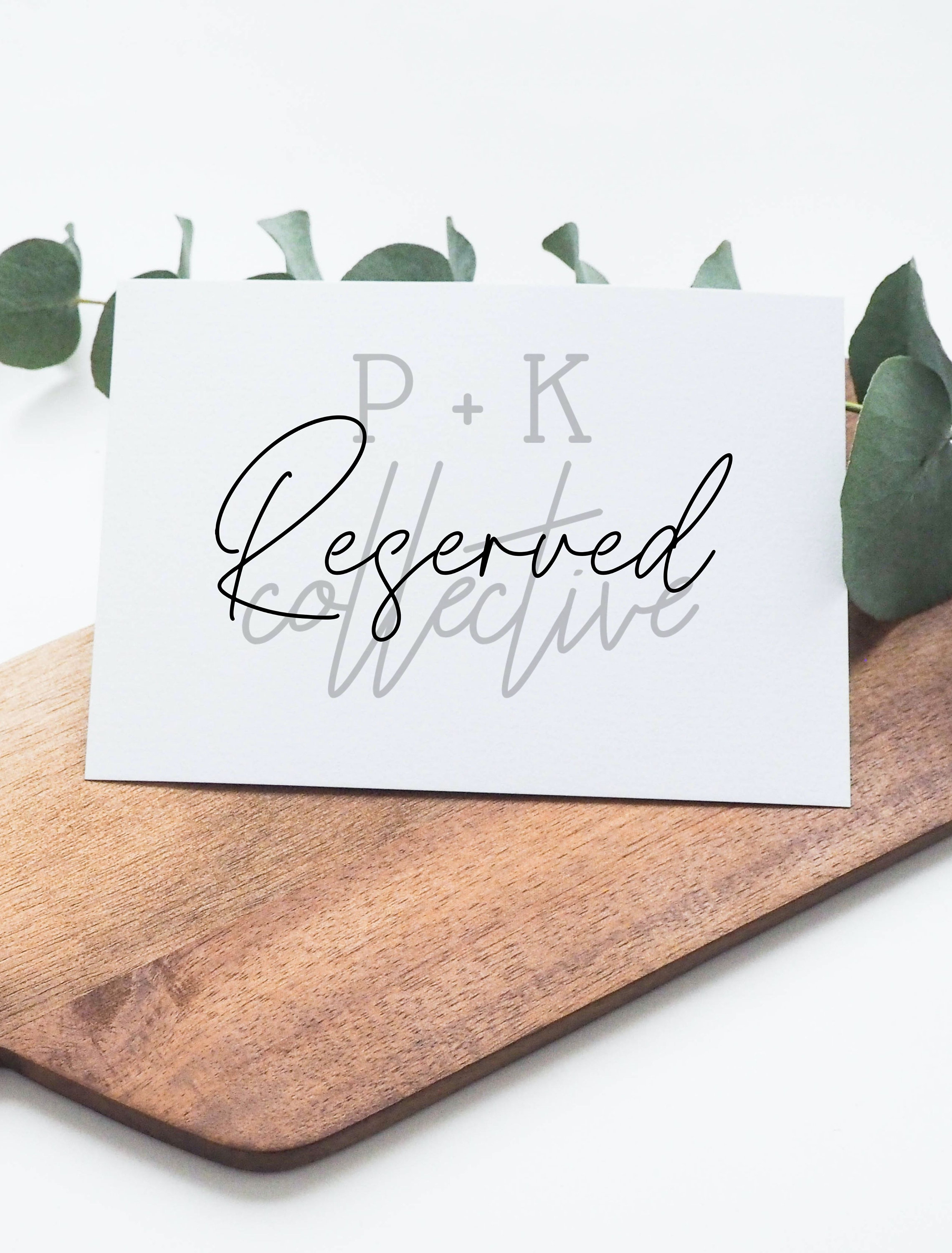 Printable Wedding Sign Reserved Reserved Wedding Sign | Etsy