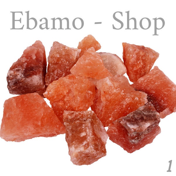 Salzstein Salzkristall Chunks 1 KG Natürliche Saunasteine 3-12 cm SPA Saunaaufguss Rohe Kristallsalz Brocken Salzsole von Ebamo Limburg