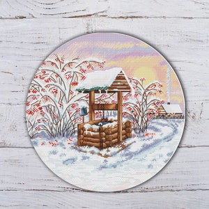 Christmas Point de Croix Pattern - DIY Festive Cross Stitch Project