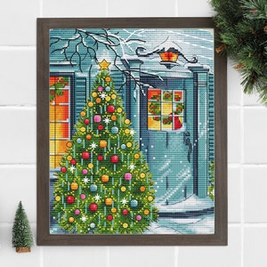 Christmas Tree Cross Stitch Pattern: Holiday Home Decor (PDF Pattern)