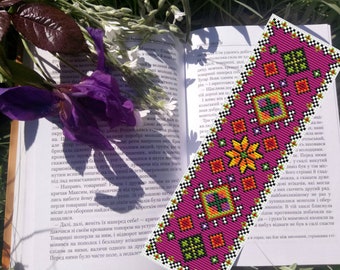 Patrón de punto de cruz para marcapáginas floral: Bordado fácil (descarga instantánea)