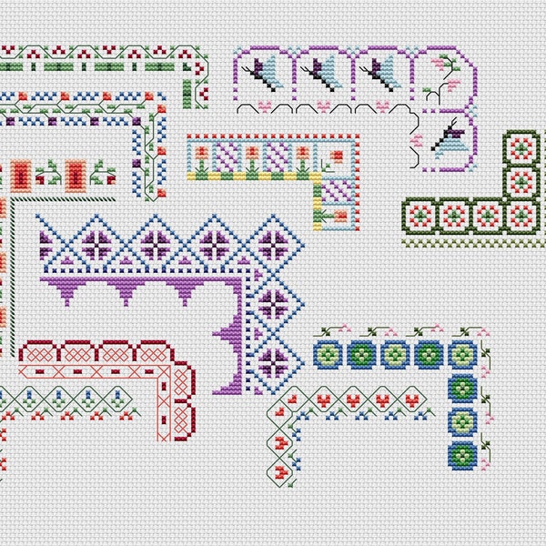 Cross Stitch Border Etsy