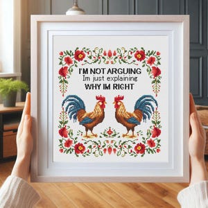 Funny Quote Cross Stitch Pattern: Snarky Home Embroidery (PDF Download)