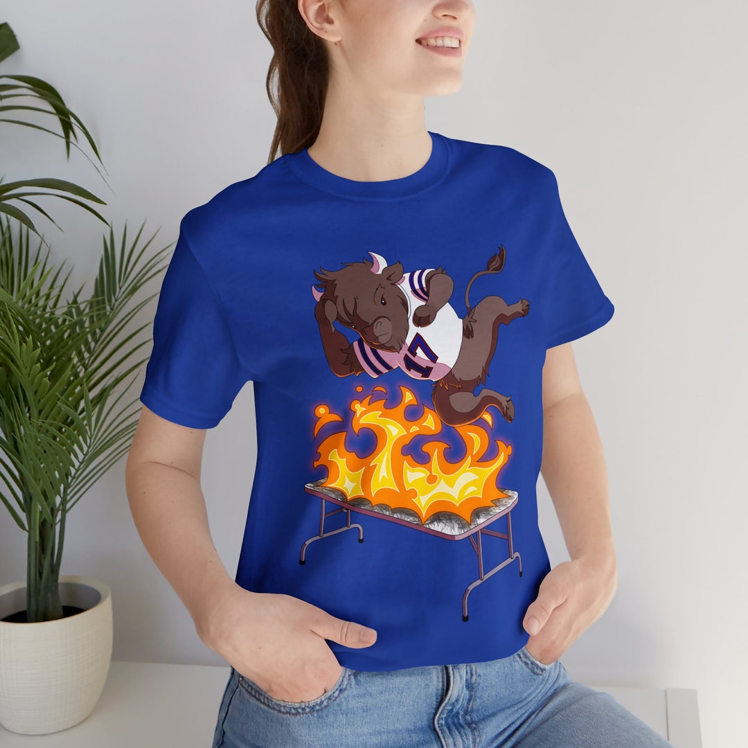 Buffalo Smashing Tables Bills Mafia Flaming Table Smash Tshirt With