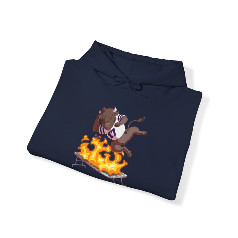 Buffalo Smashing Tables Bills Mafia Flaming Table Smash Hoodie With