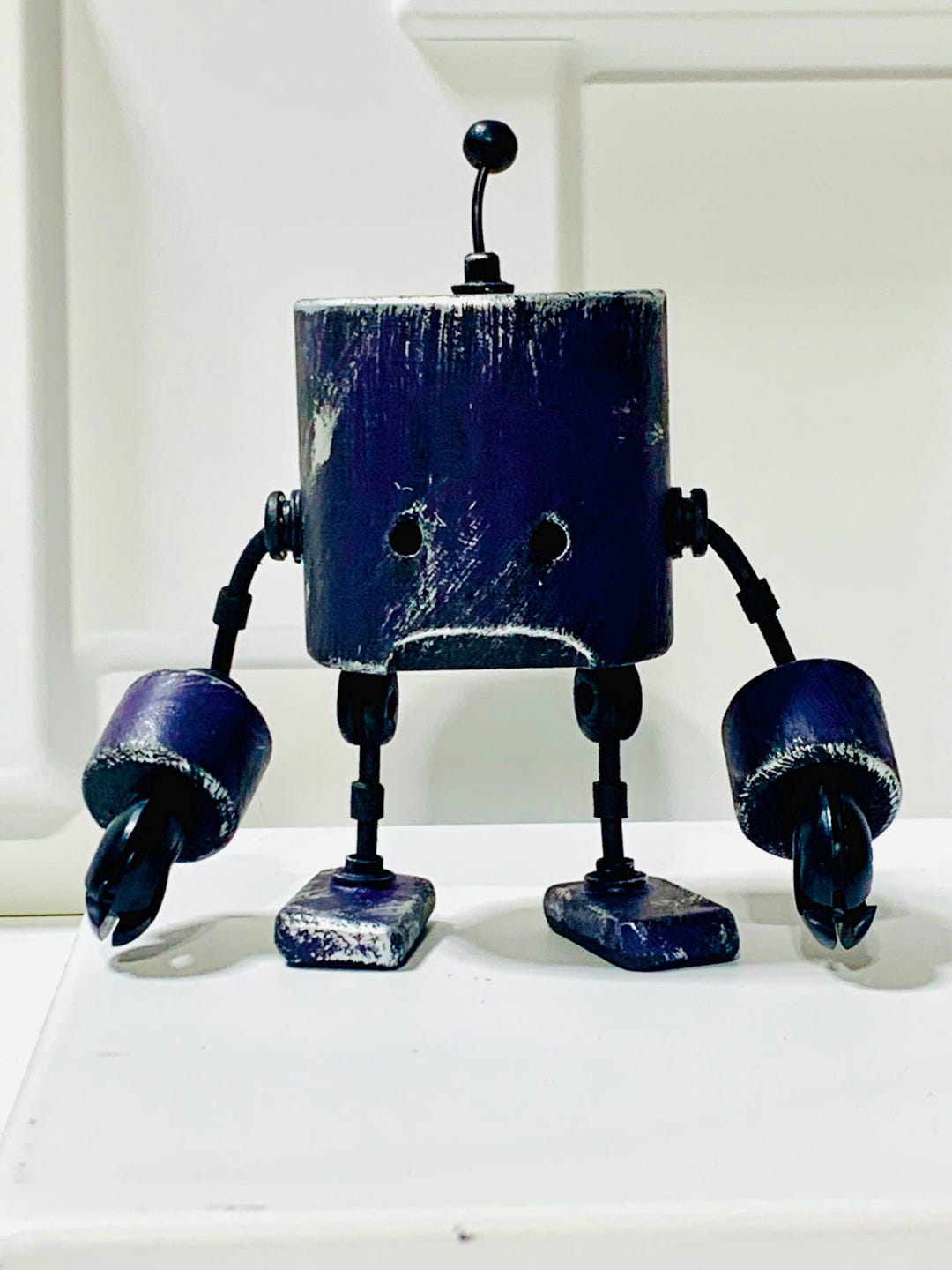 Robot. #388. Purple Bot. - Etsy