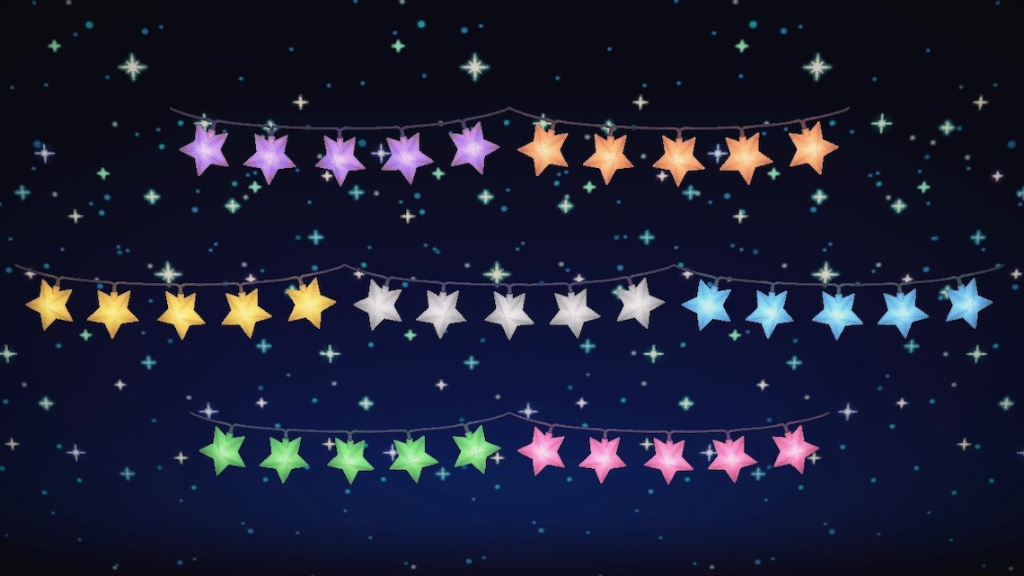 ACNH Starry Garland Set All Variations Available Etsy