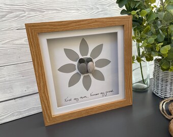 Handmade Mothers Day Pebble Art Picture