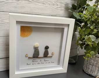 Handmade pebble art “New Era” personalised picture