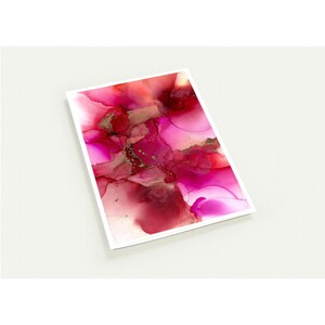 Pacote com 10 cartões comemorativos em branco - Arte abstrata inspirada no chacra raiz - Ecológico com envelopes