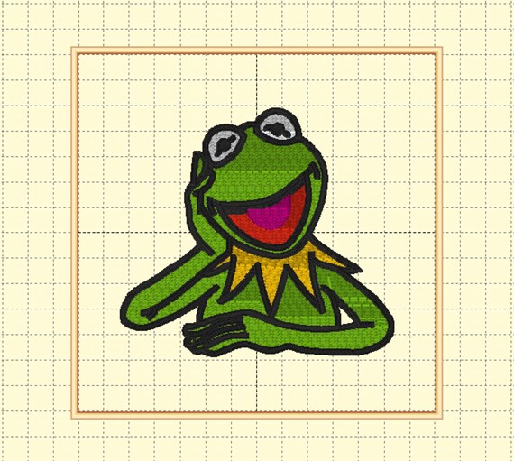 Kermit the Frog Embroidery File | Etsy