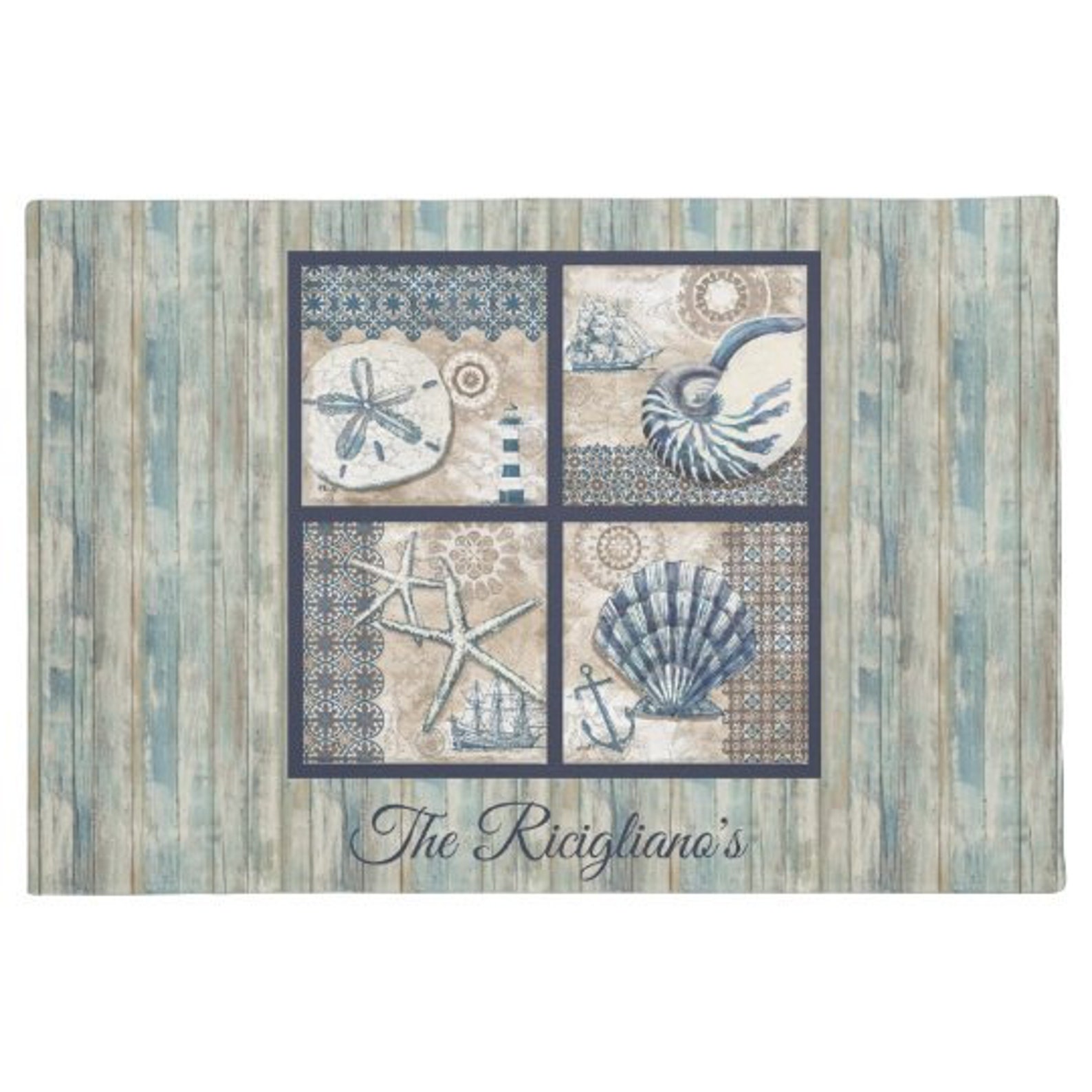 Personalized Nautical Door Mat Personalized Doormat Rug Etsy