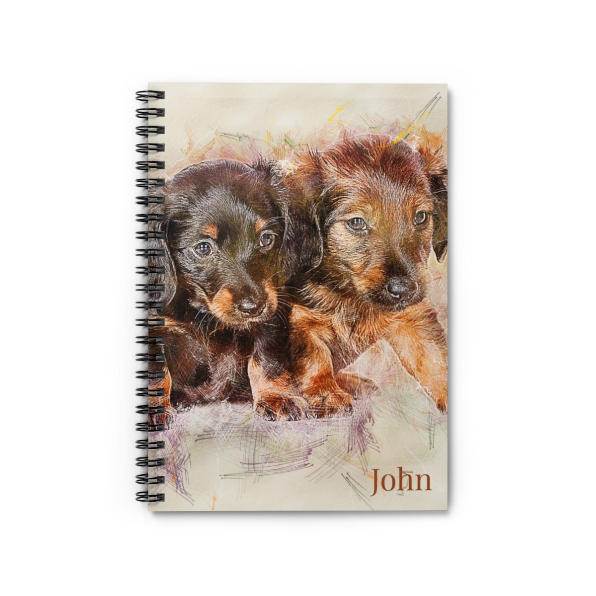 Personalized Dachshund Ruled Notebook Name Dog Lover Puppy - Etsy.de