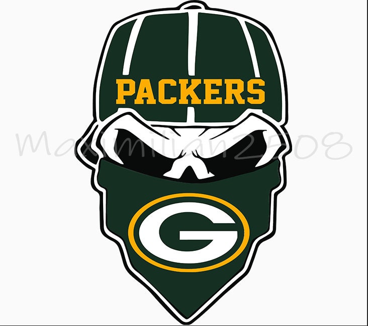 Skull Green Bay Packers svg Skull Green packers svg Skull