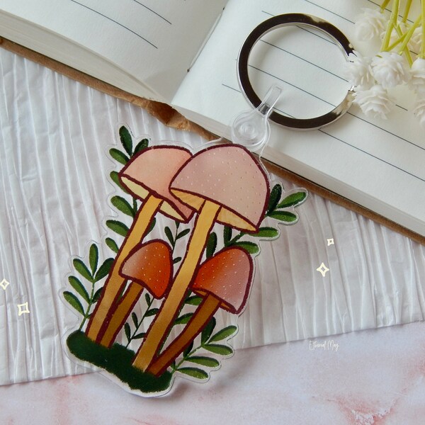 Mushroom Keychain Etsy