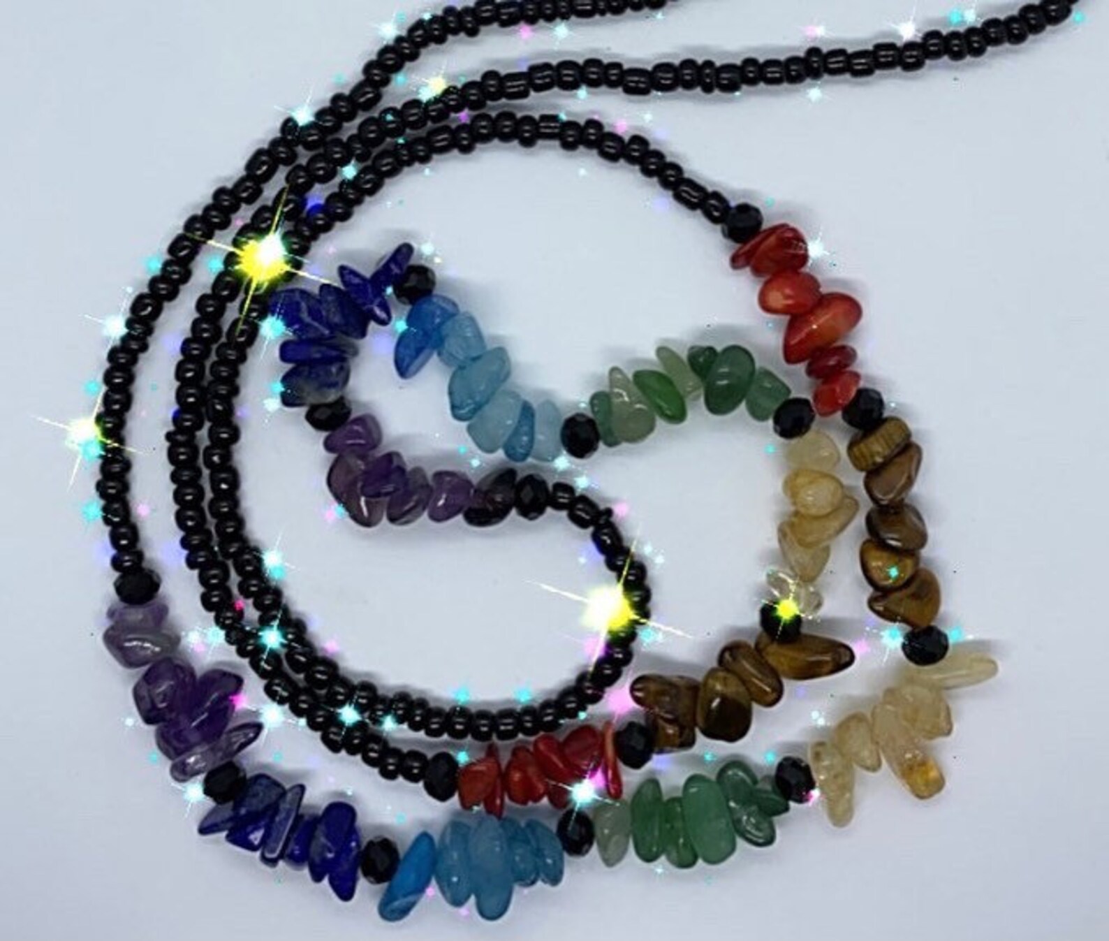 Waist Beads Belly Chain Belly JewelryGenuine Stone Chakra Etsy