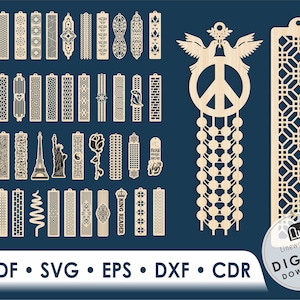 Pacote de corte a laser de madeira para marcadores, arquivo de corte a laser, marcador Svg Cricut, arquivos de máquina de corte, marcador Glowforge