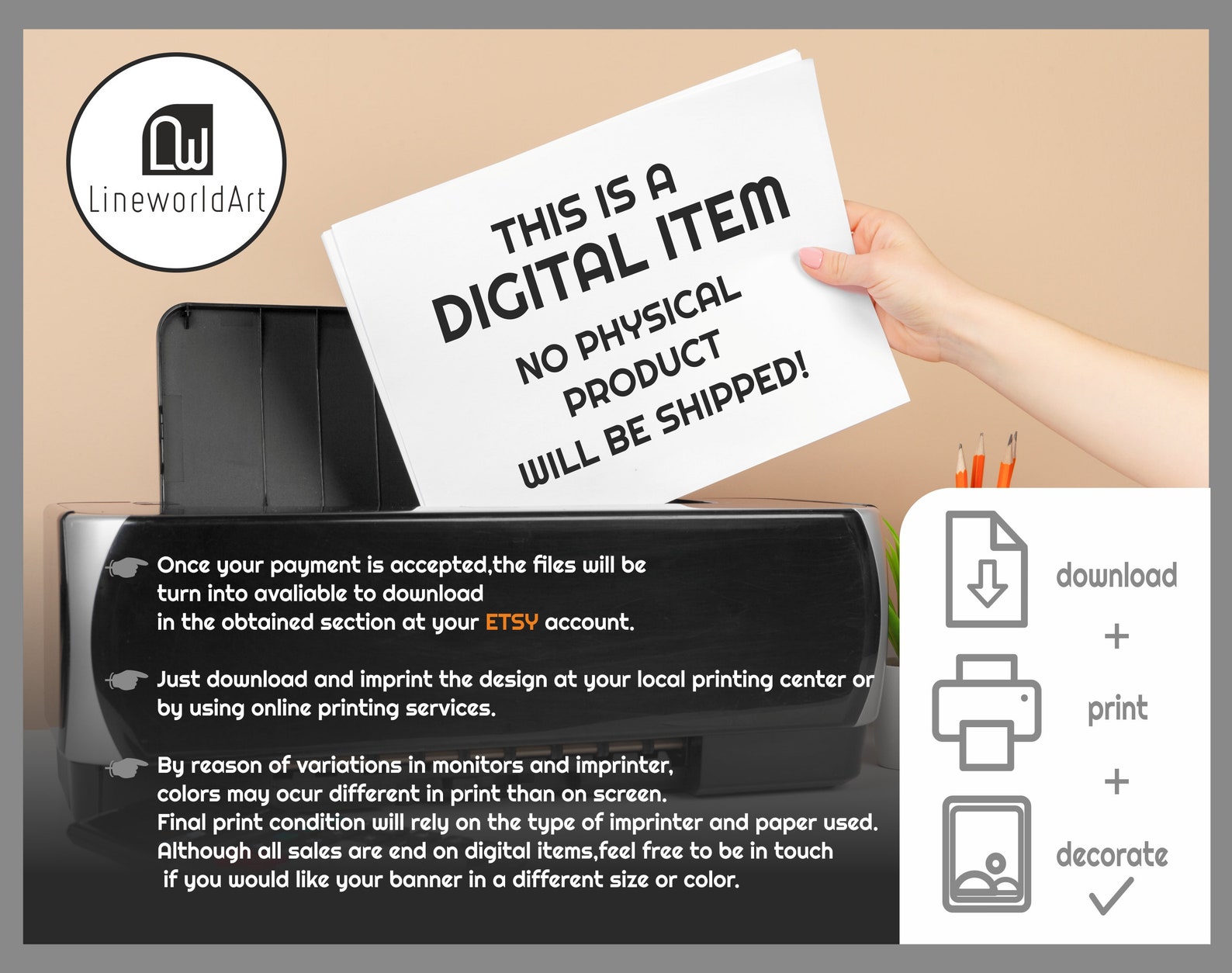 Abstract wall art Contemporary poster printable modern | Etsy