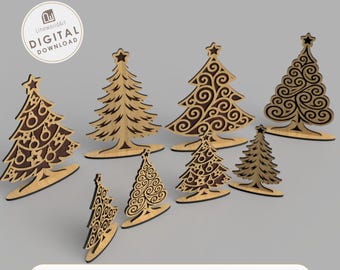 Layered Christmas Tree Stand | 3mm Two Layer Laser Cut Files