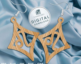 Horoskop Schmuck SVG Bundle, Laser geschnitten Astrologie Ohrringe, Glowforge Plotterdatei
