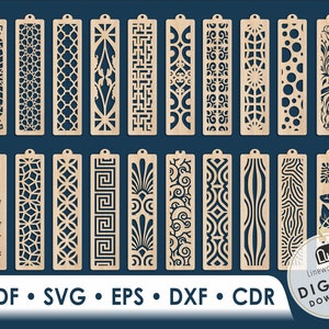 Bookmark Laser Cut, Laser Cut File, Bookmark Svg Cricut, Cutting Machine Files, Glowforge Svg, Digital Download