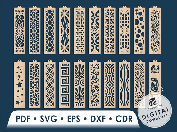 Bookmark Laser Cut, Booklover Svg Cricut, Cutting Machine Files, Glowforge Svg, Digital Download